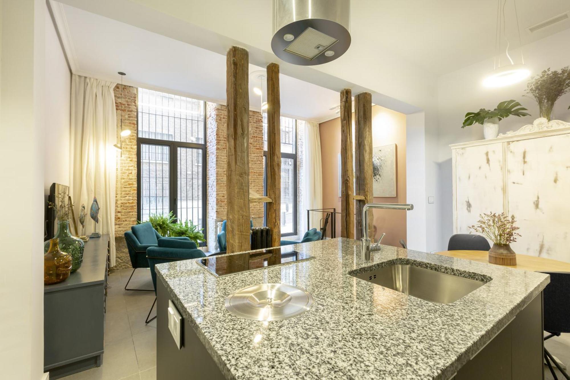 Apt Centrico Y Tranquilo De 2 Hab Madrid Exteriör bild